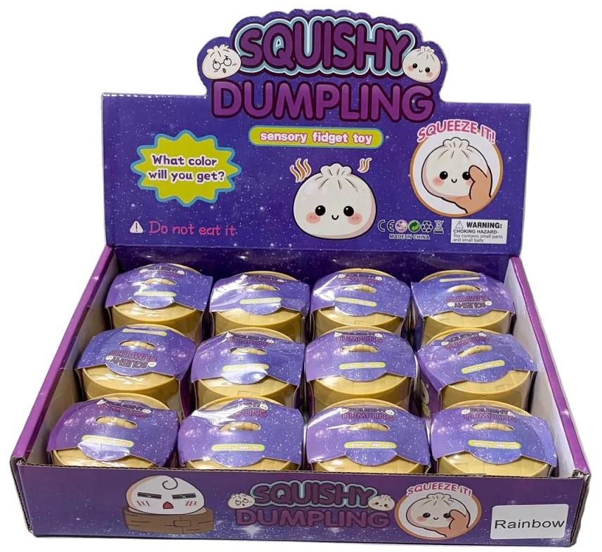 Mini Squishy Colorful Dumpling toy 12/display ($2 pc image