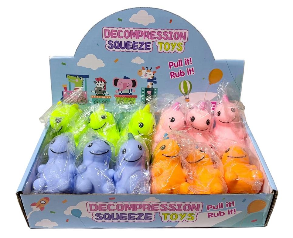 Squishy Dino squeeze toy 12/bx image