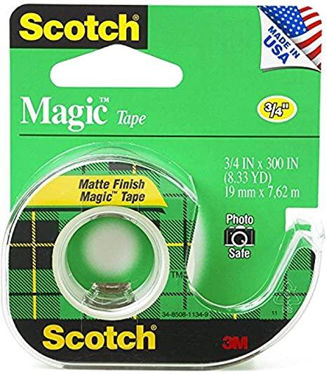 Scotch Tape 3m 3/4 Inch x 300 Inch 12/bx image