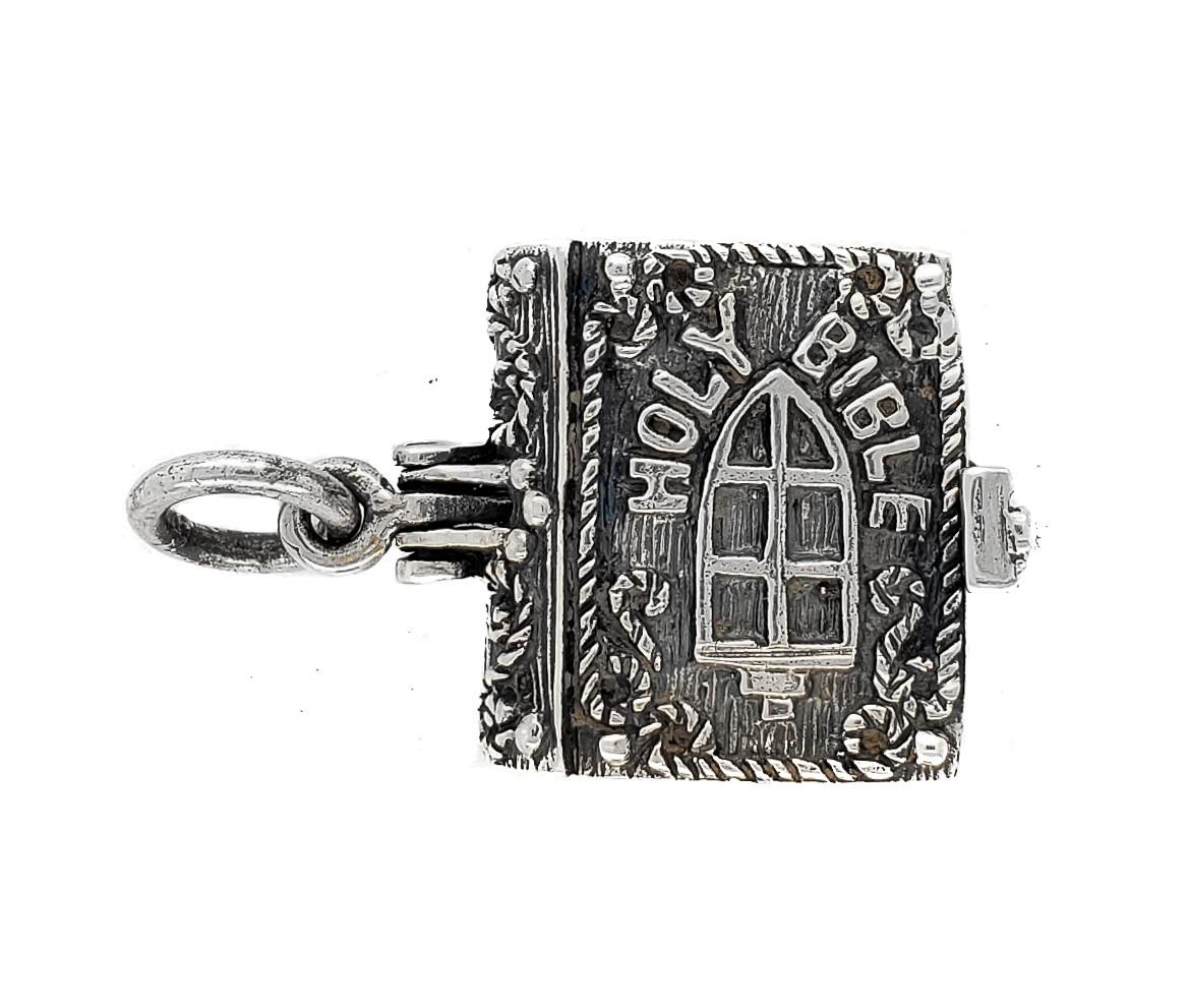Sterling Silver 'Holy Bible' Pendant image