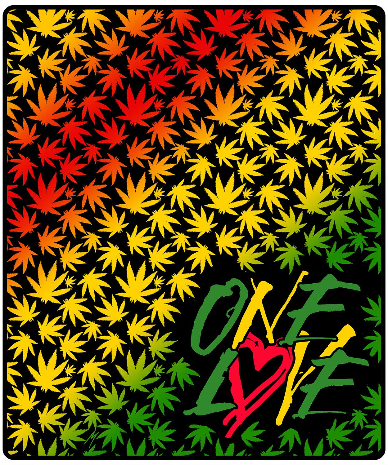 420 One Love Throw image