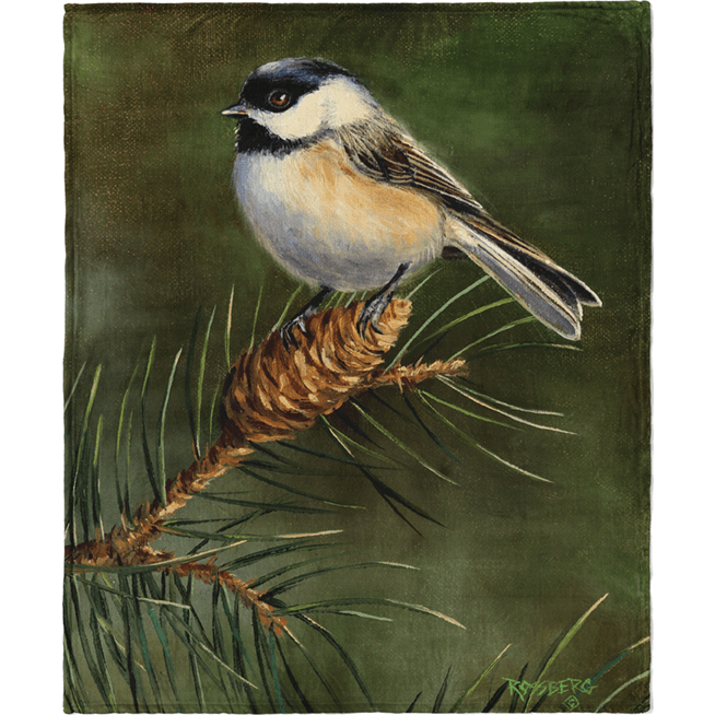 Chickadee Glow Throw image