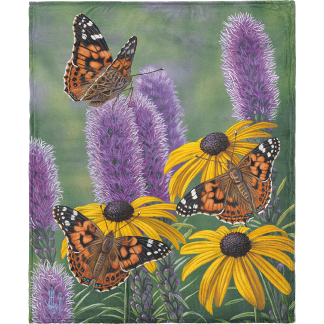 PAINTED LADIES THROW image