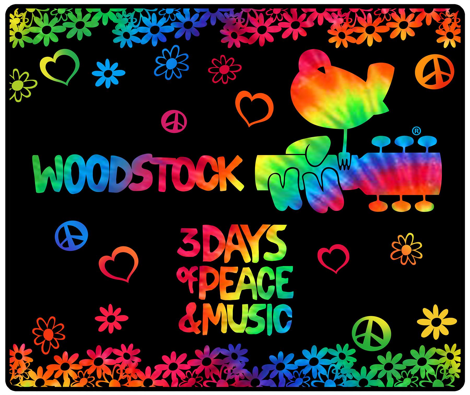 Woodstock 3 Days Tie Dye Throw