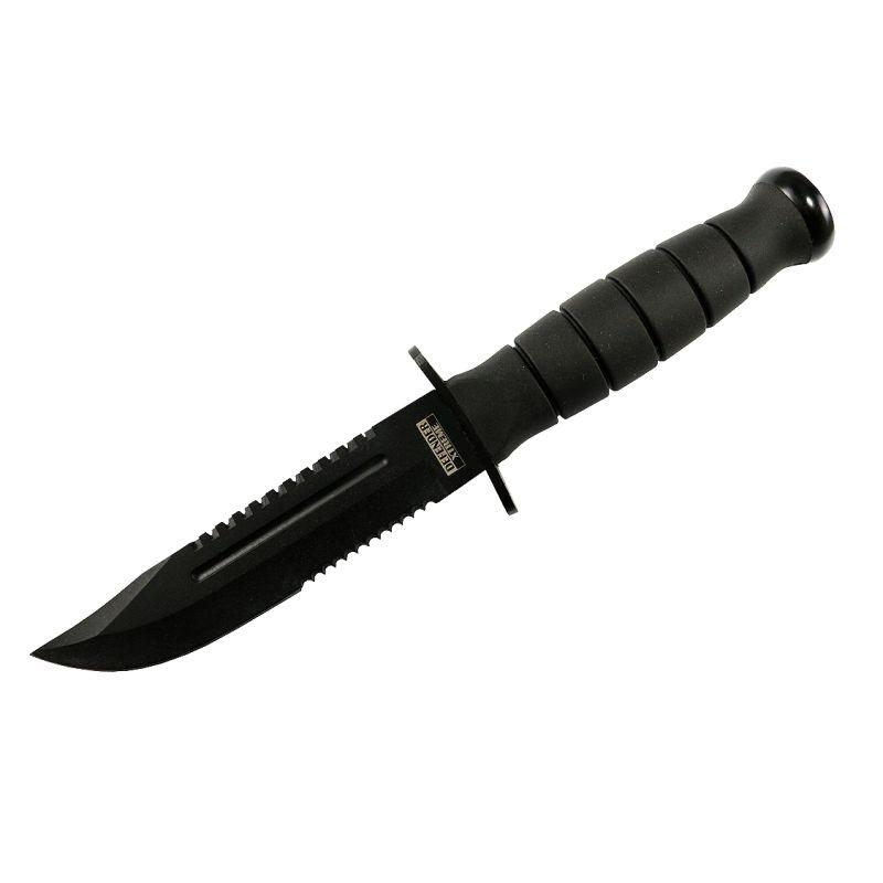 10.5 Inch Hunting Knife With Nylon Sheath & Blade Sharpener Heavy Duty