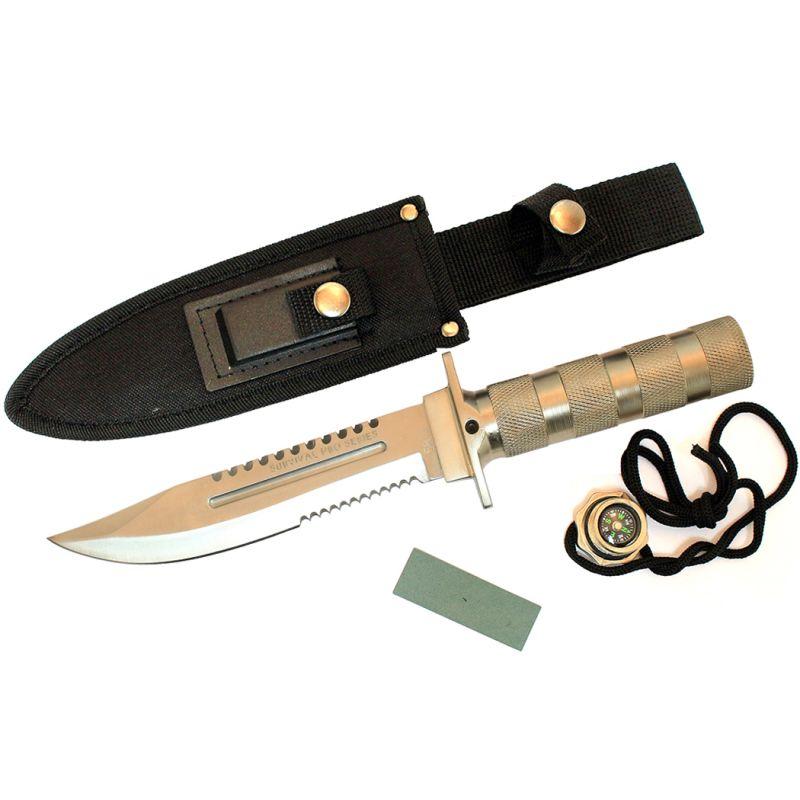 10.5 Inch Stainless Steel Blade Survival Knive with Sheath Heavy Duty