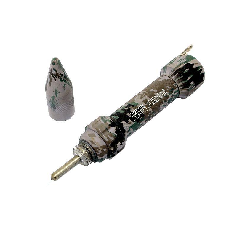 4.5 Inch Black Self Defense Key Chain Glass Breaker Digital Camouflage