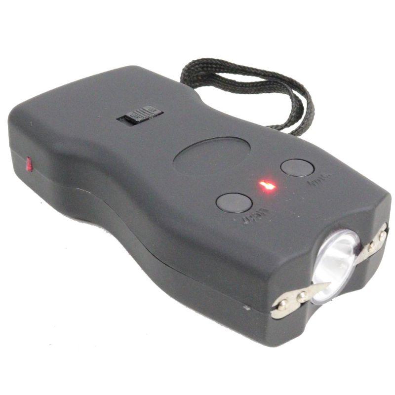 Defender 4 Inch 5 Million Black Hand Held Stun Gun LED Light Recharable Battery image