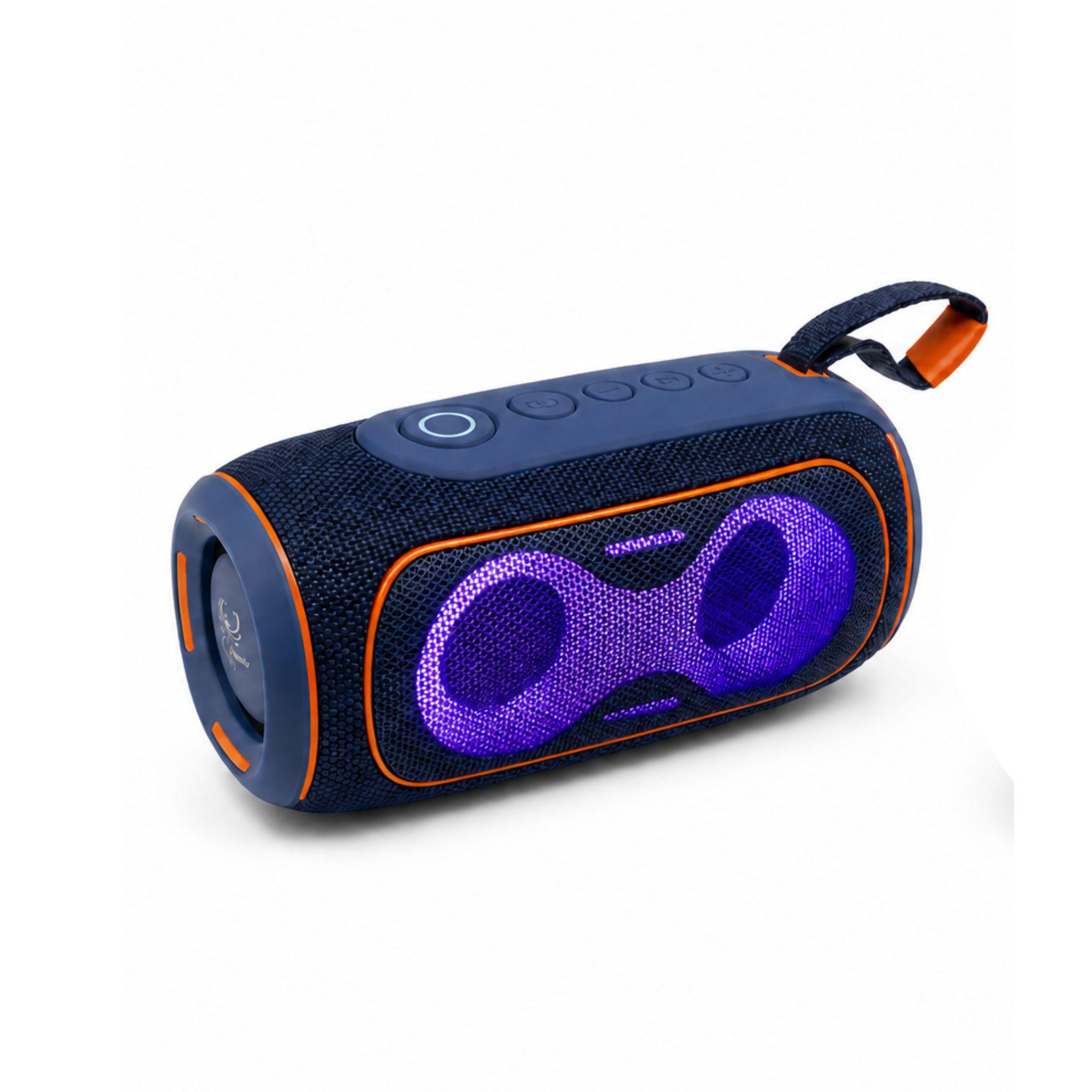 PORTABLE LED BLUETOOTH SPEAKER IP-610 -BLUE image