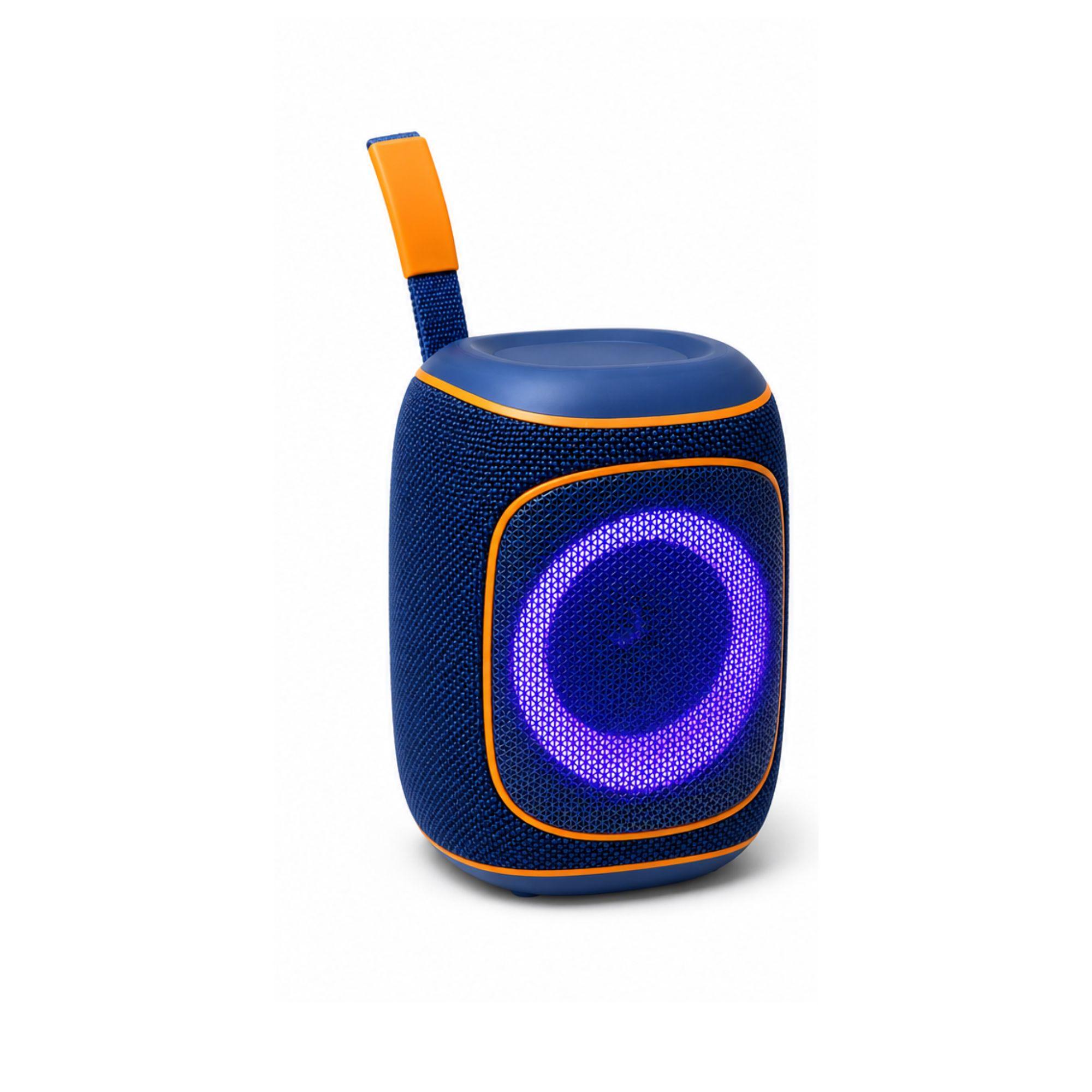 MINI PORTABLE BLUETOOTH LED SPEAKER IP-353 -BLUE image