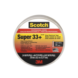 Scotch Super 33+ Vinyl Electrical Tape, .75-In x 66-Ft, Pack of 10