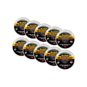 3M 10828-DL-2W 3/4" X 66' White Scotch 35 Professional Electrical Tape image
