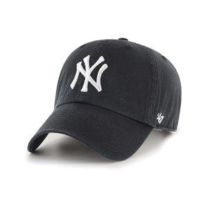 47 Brand MLB Black White Primary Logo Baseball Cap Hat