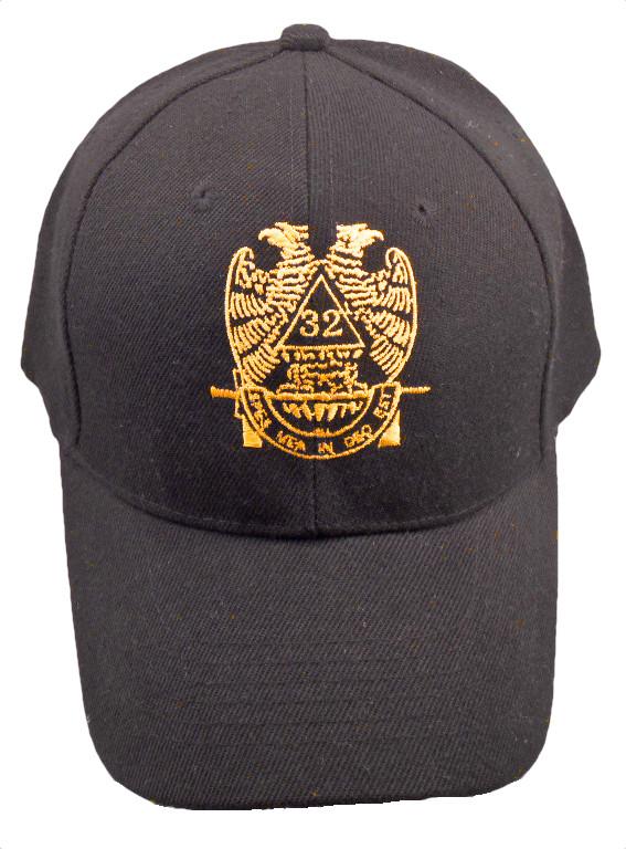 32nd Degree Mason Wings Down Cap - Black image