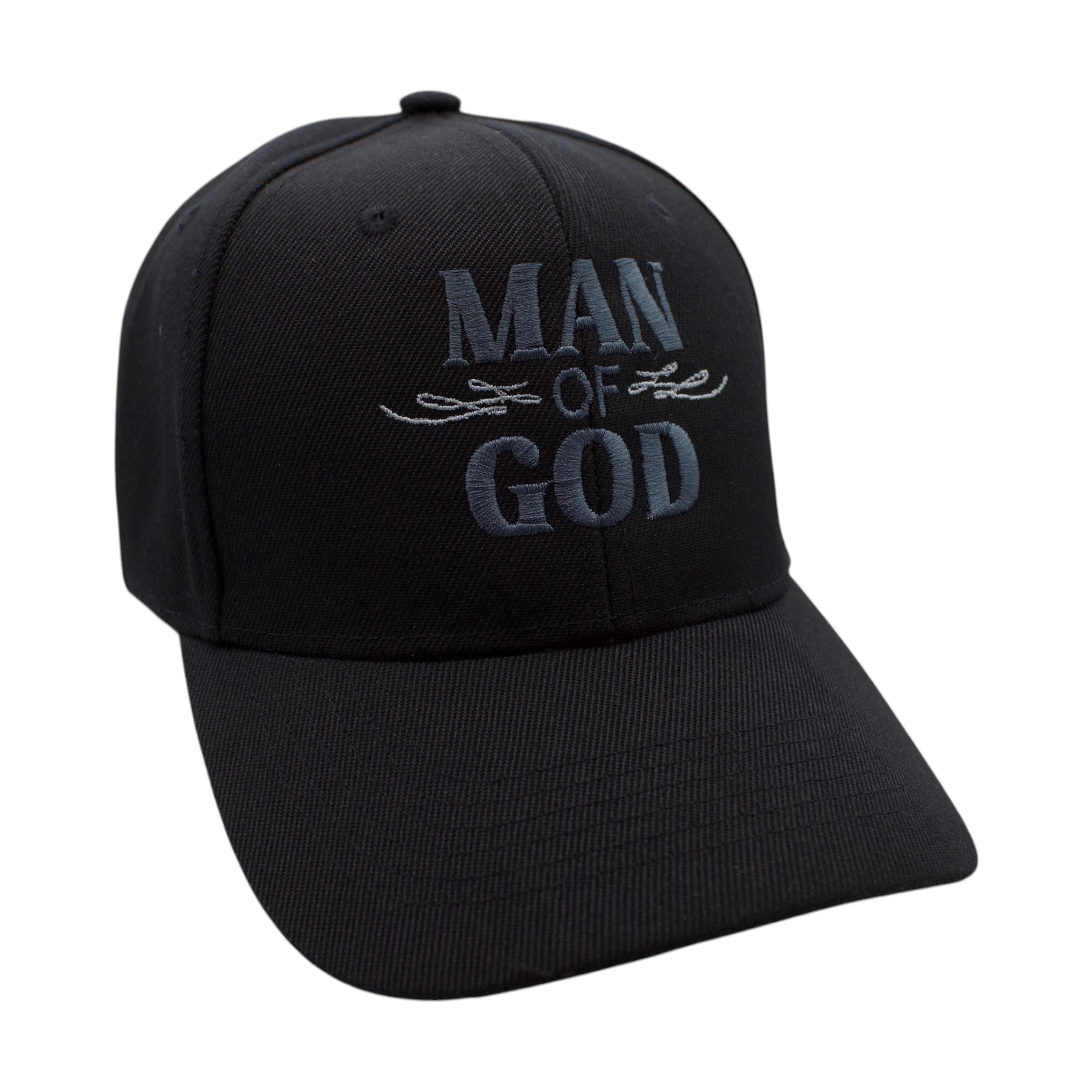 Man of God (Dark Gray) Cap - Black image