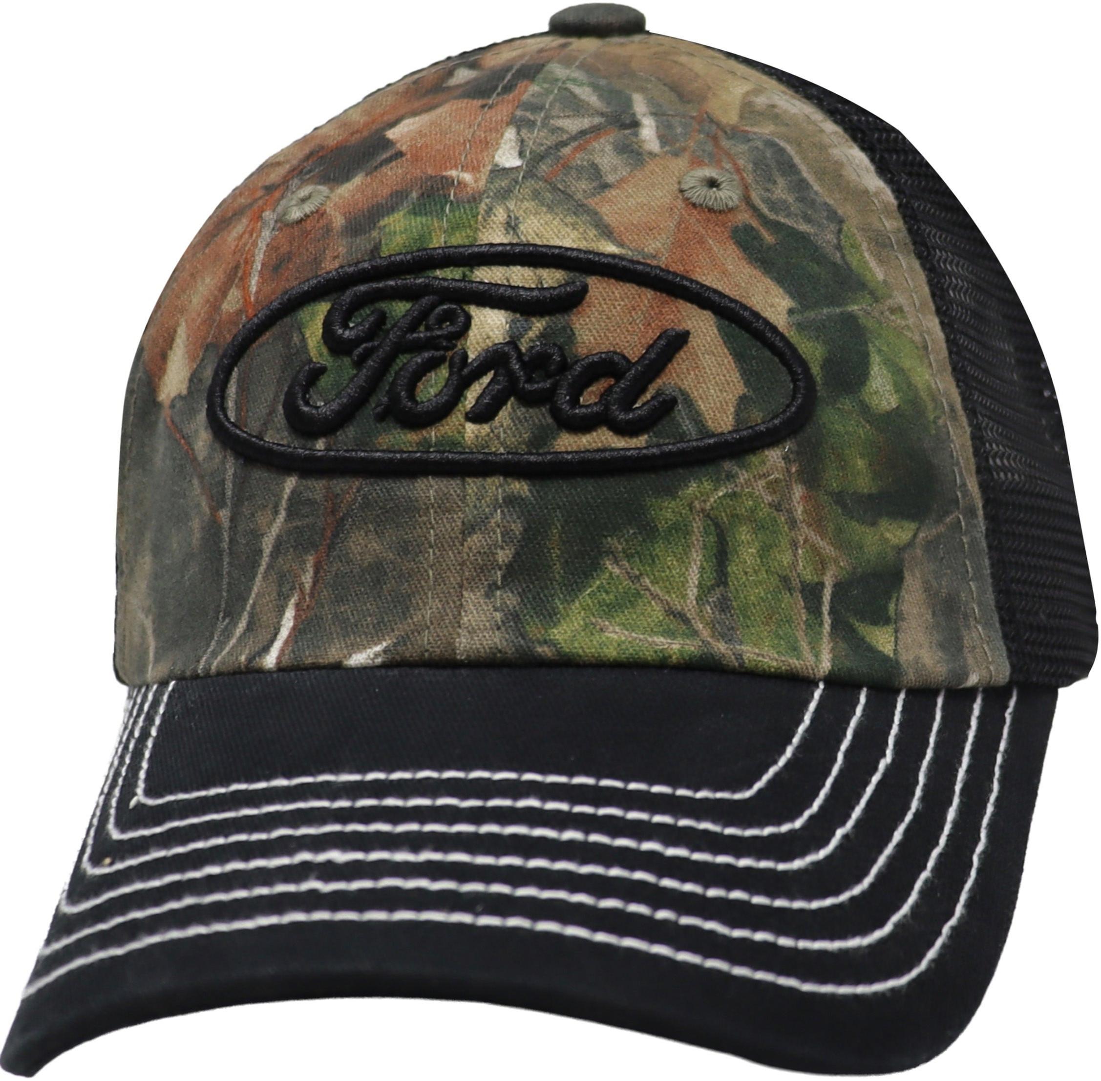 Ford Outline Trucker Hat - Realtree Edge Camo/Black image