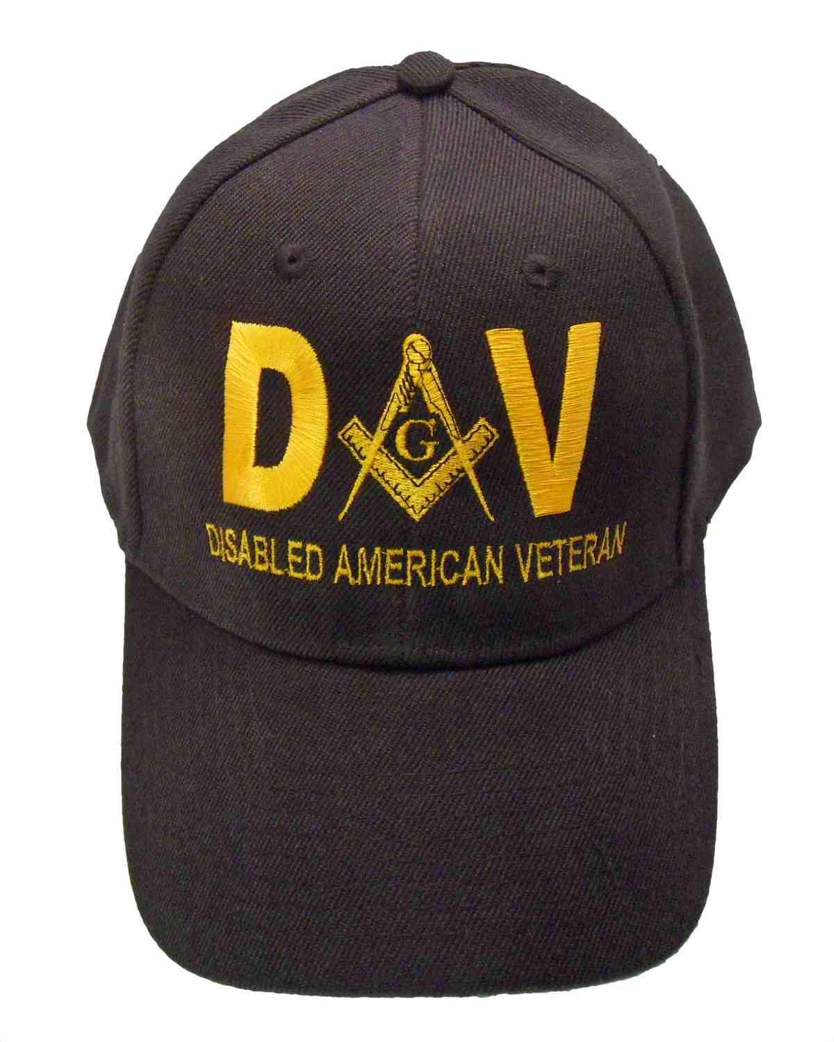 DAV Disabled American Veteran Mason Cap - Black (6 Pieces) image
