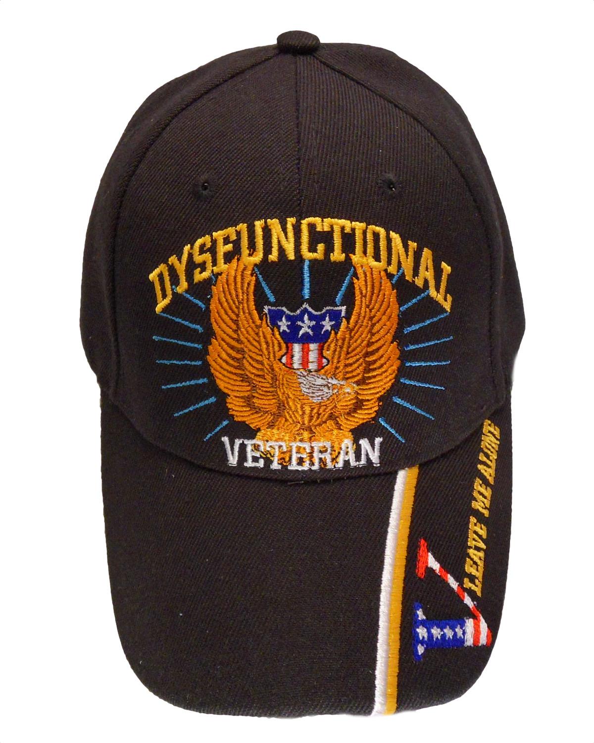 Dysfunctional Veteran Eagle w/ V Cap - Black