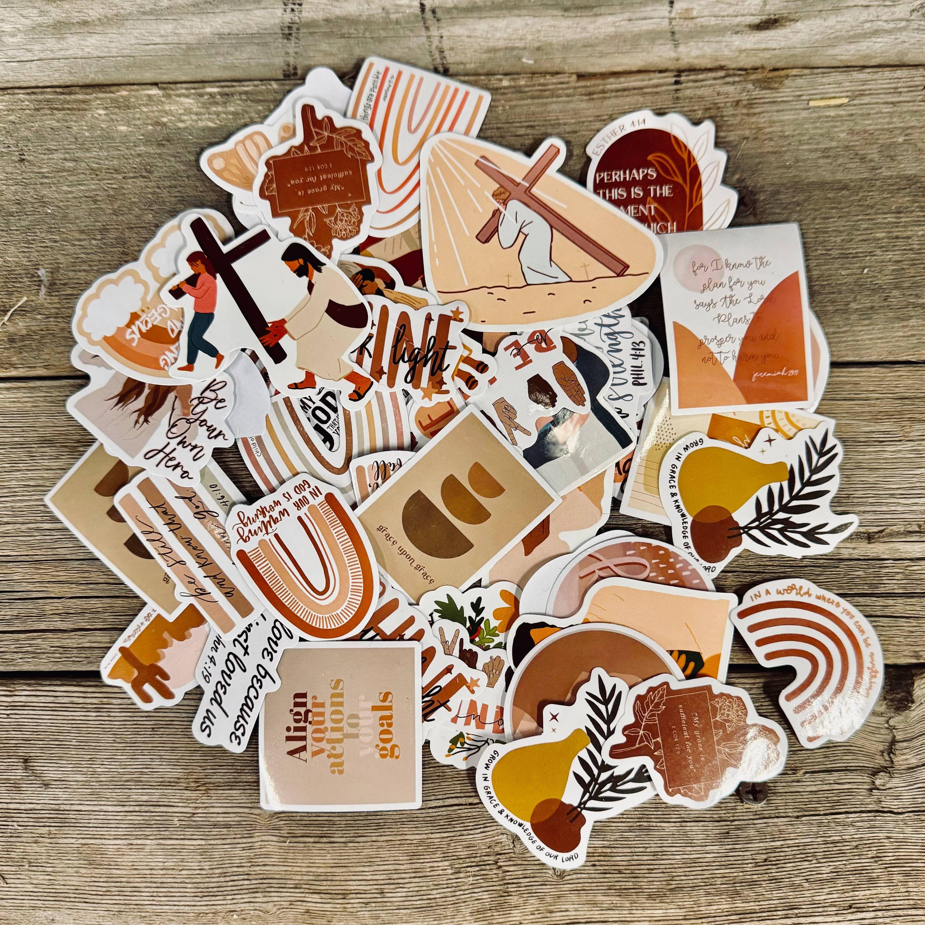 Christian Stickers - Boho Theme (12-Pack) image