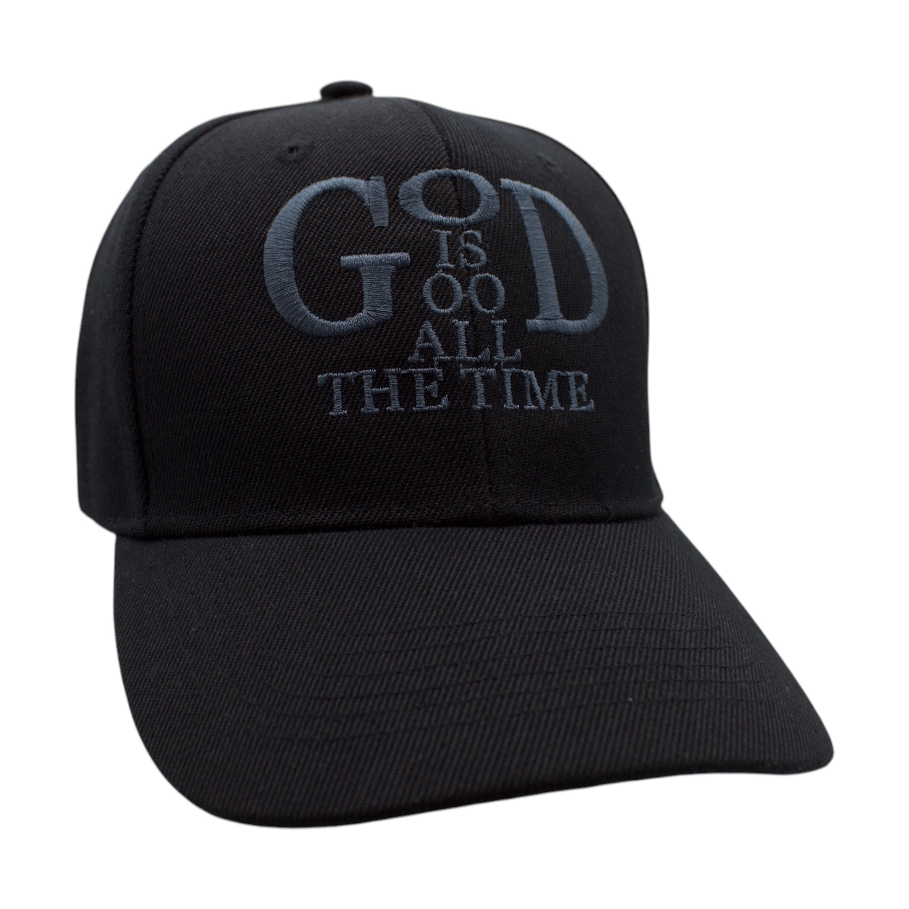 God is good all the time (Dark Gray) Cap - Black image