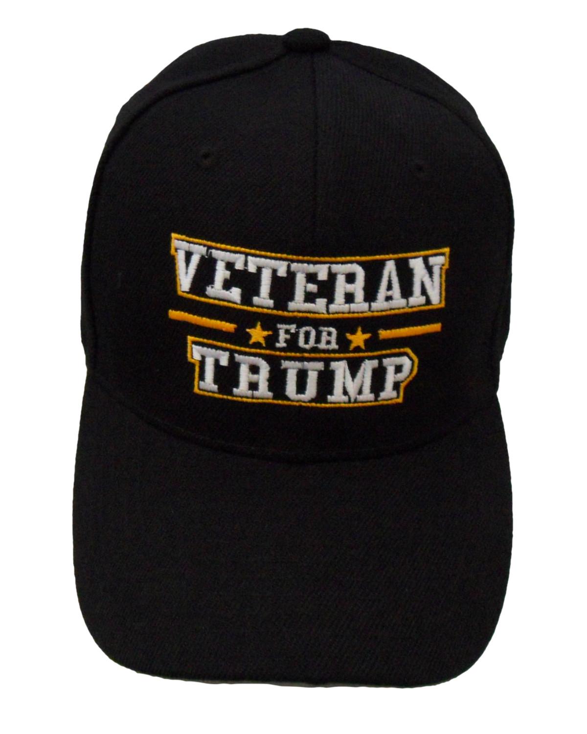 Veteran For Trump Cap - Black (6 Pieces) image