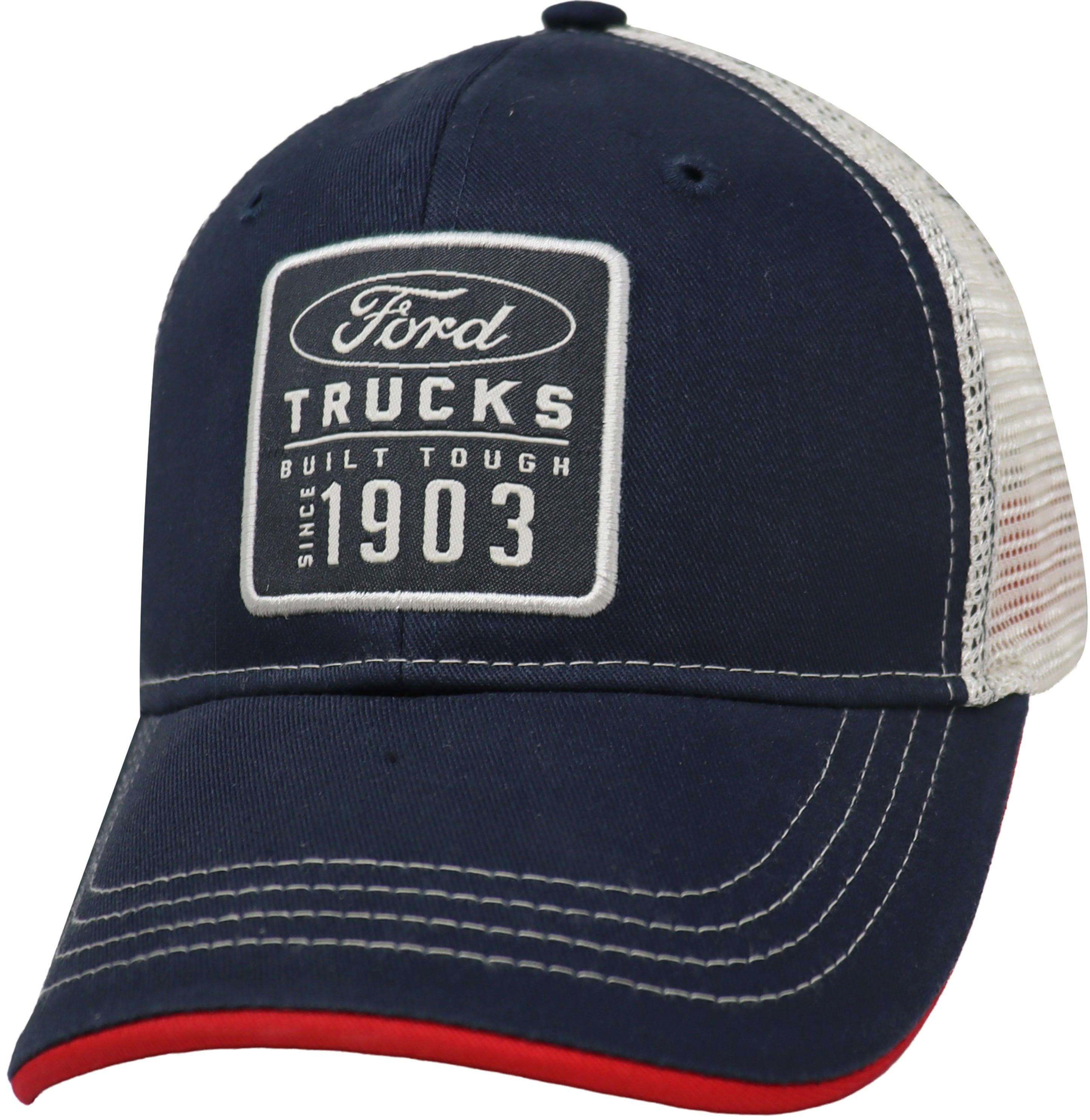 Ford Trucks Since 1903 Woven Patch Trucker Hat - Navy Blue/White image