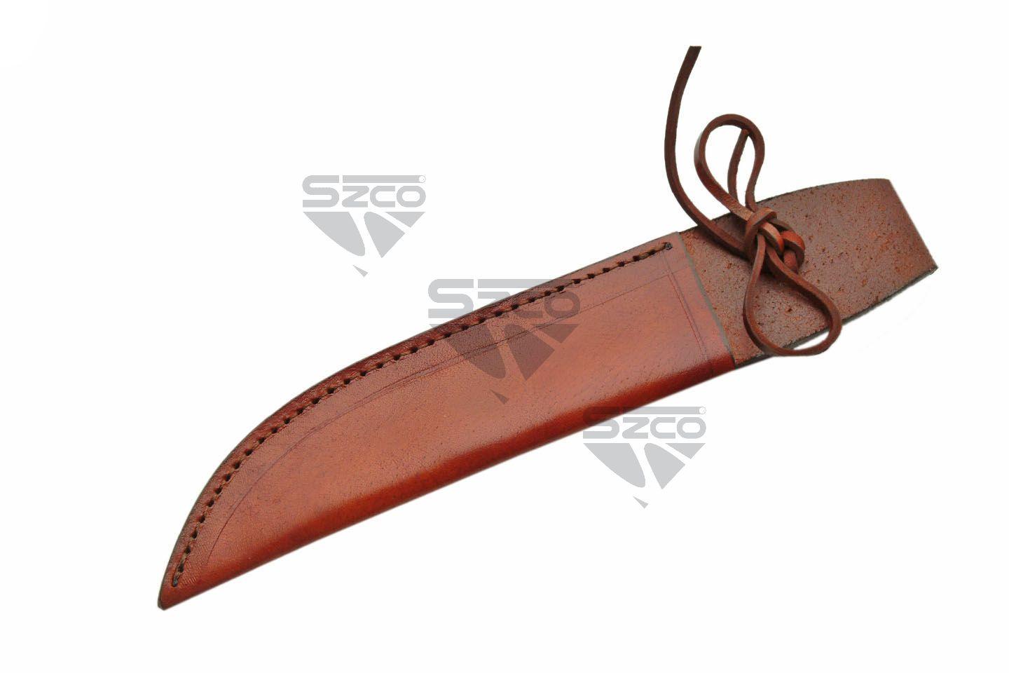 12 Inch Lace Brown Leather Sheath image