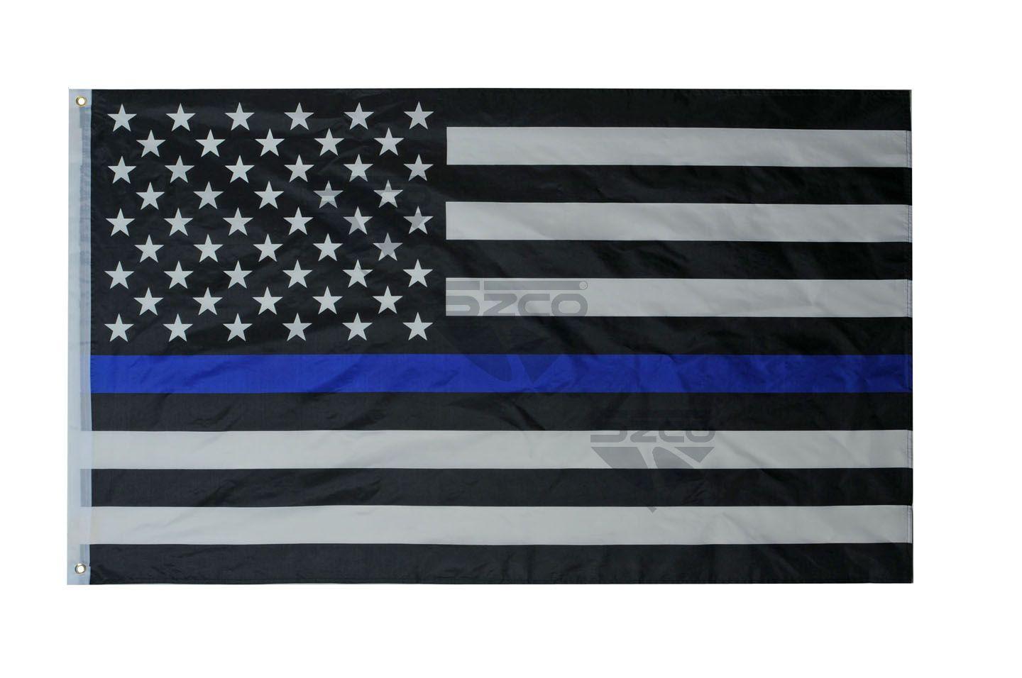 3X5 Thin Blue Line USA Flag image