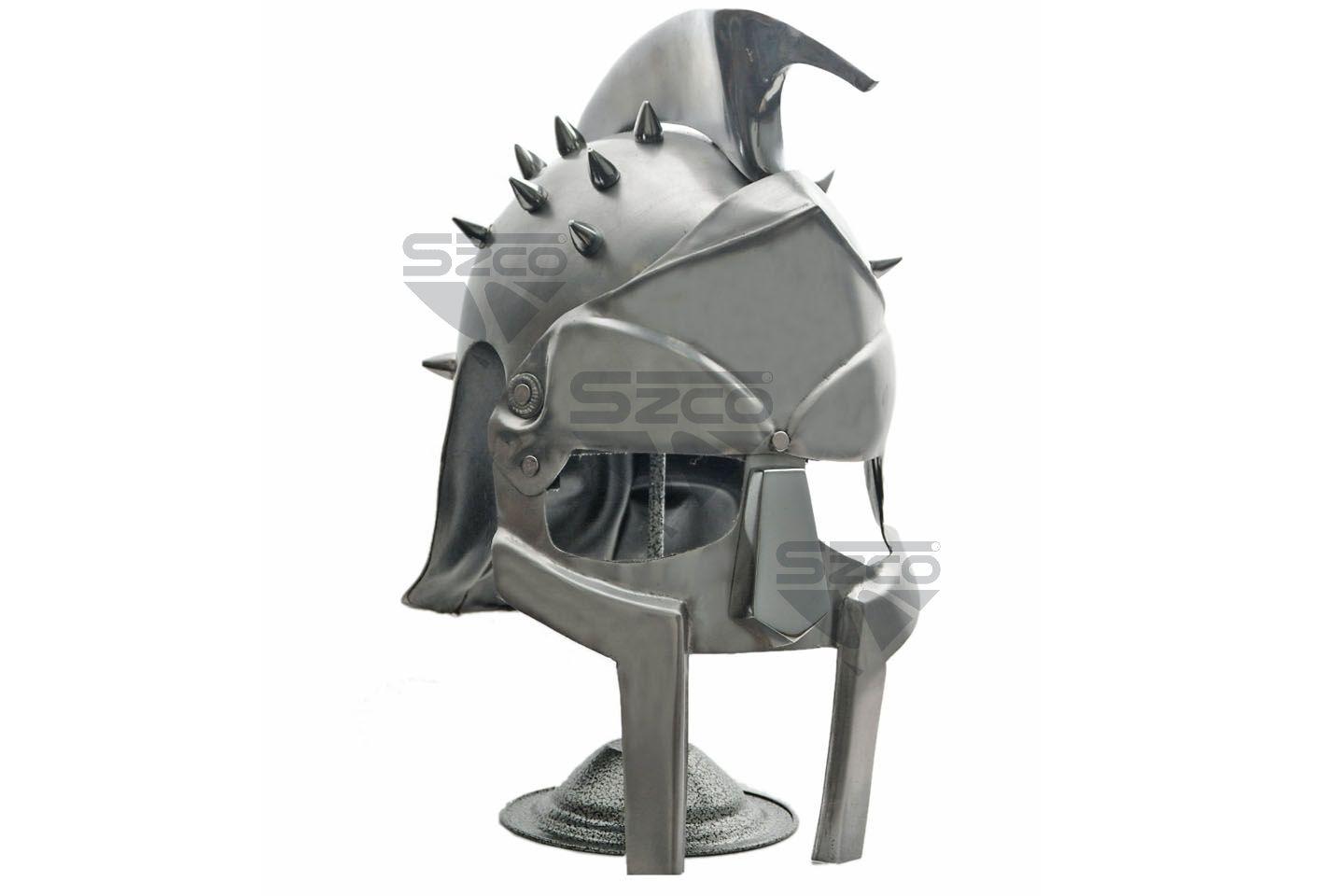 Roman Gladiator Spike Helmet With Stand