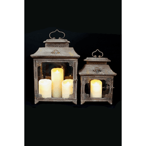 MTL LANTERN (SET OF 2) 18"W, 14"H