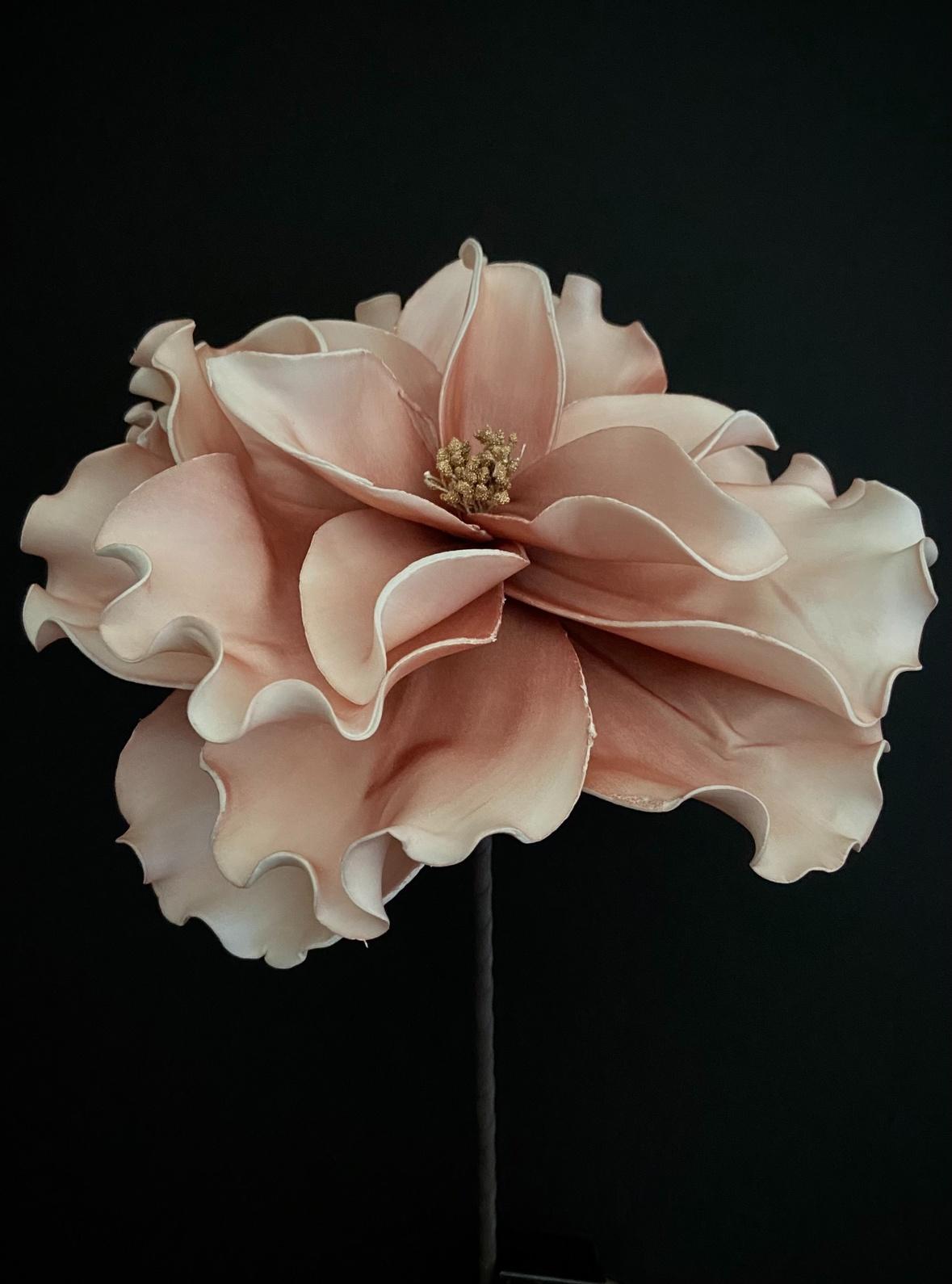 BLUSH ROSE FOAM FLOWER 19x10"