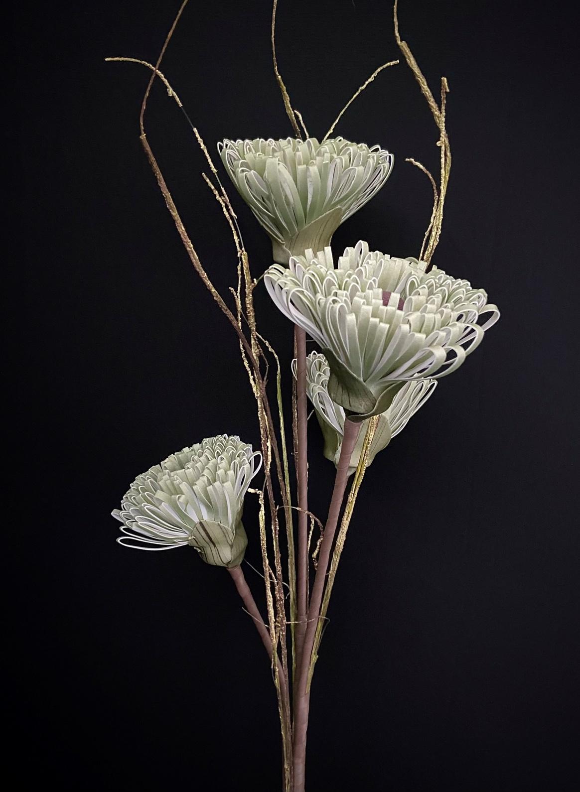 LIGHT GREEN FLOWER 40x22"