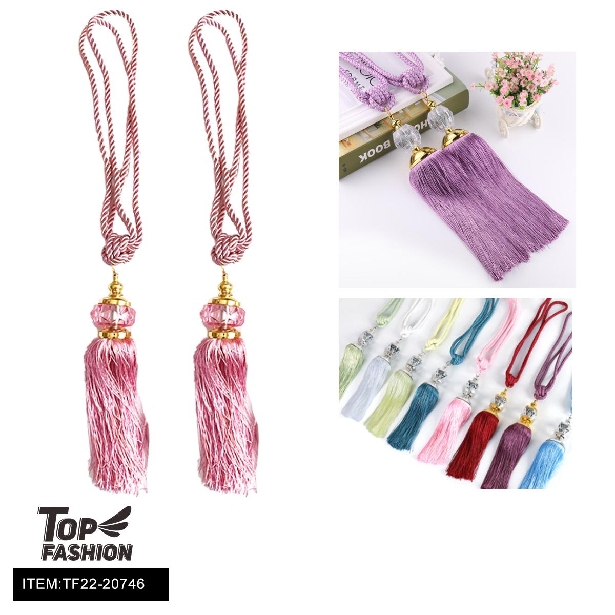 LUXURY TASSEL CURTAIN TIEBACKS MIXED COLORS 144PC/CS image