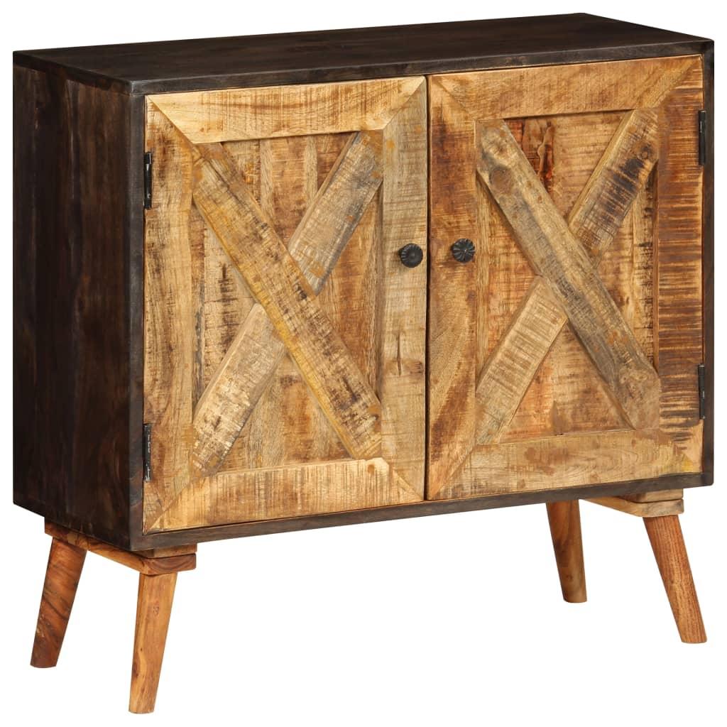 vidaXL Sideboard Solid Mango Wood 33.5"x11.8"x29.5 image