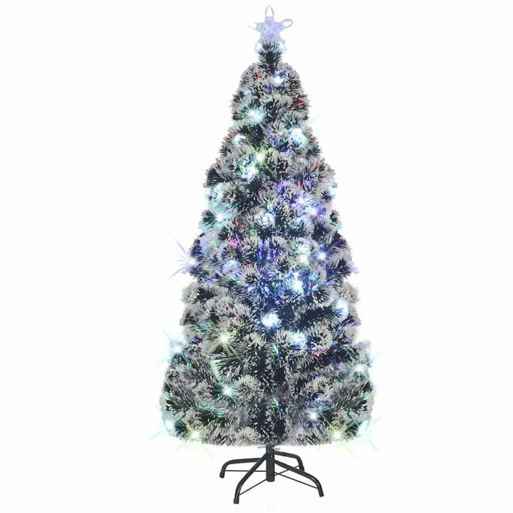 vidaXL Artificial Christmas Trees Green Fibre optic, steel 59.1 in image