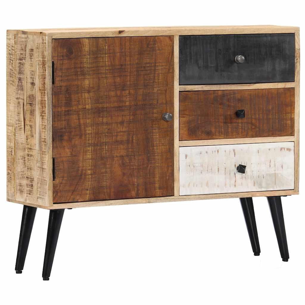 vidaXL Sideboard 34.6"x11.8"x28.7" Solid Mango Wood image