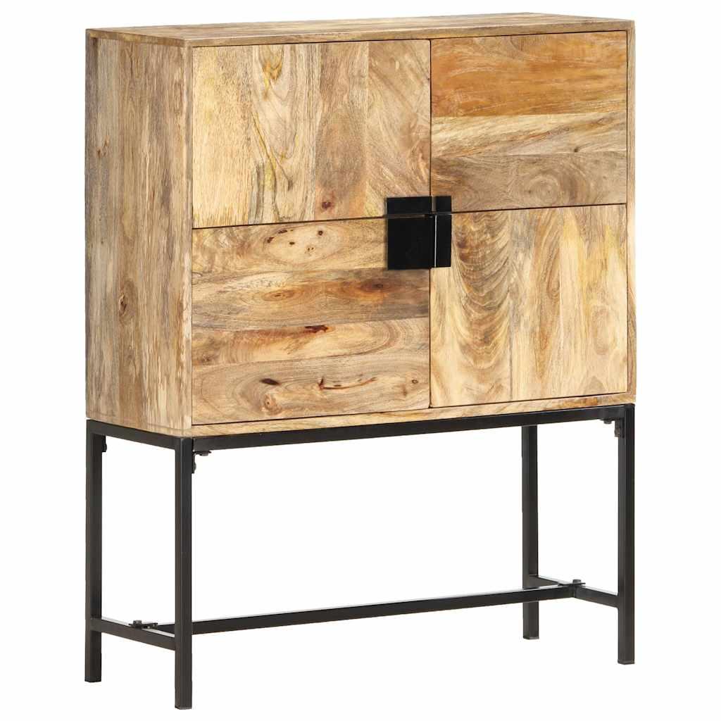 vidaXL Highboard 31.5"x11.8"x39.4" Solid Mango Wood image