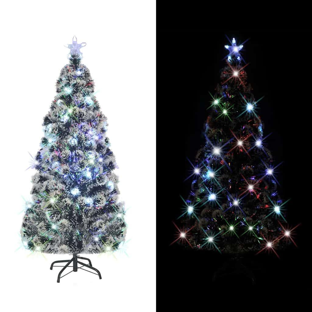 vidaXL Pre-lit Christmas Tree with Stand 6 ft 220 Branches image
