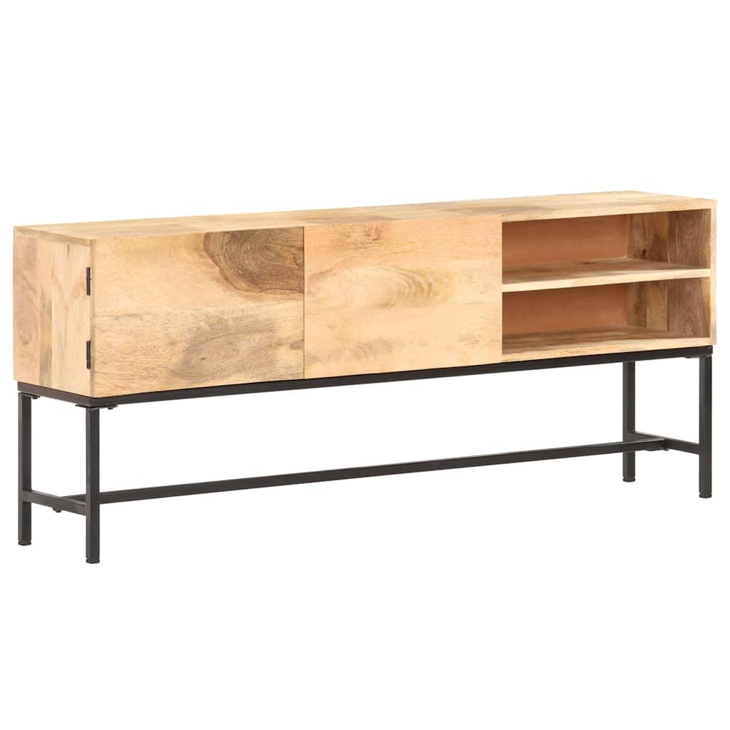 vidaXL Sideboard 57.1"x11.8"x23.6" Solid Mango Wood image
