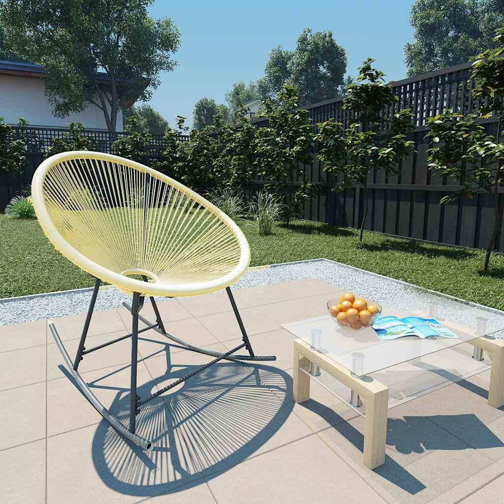 vidaXL Outdoor Acapulco Chair Poly Rattan Beige image