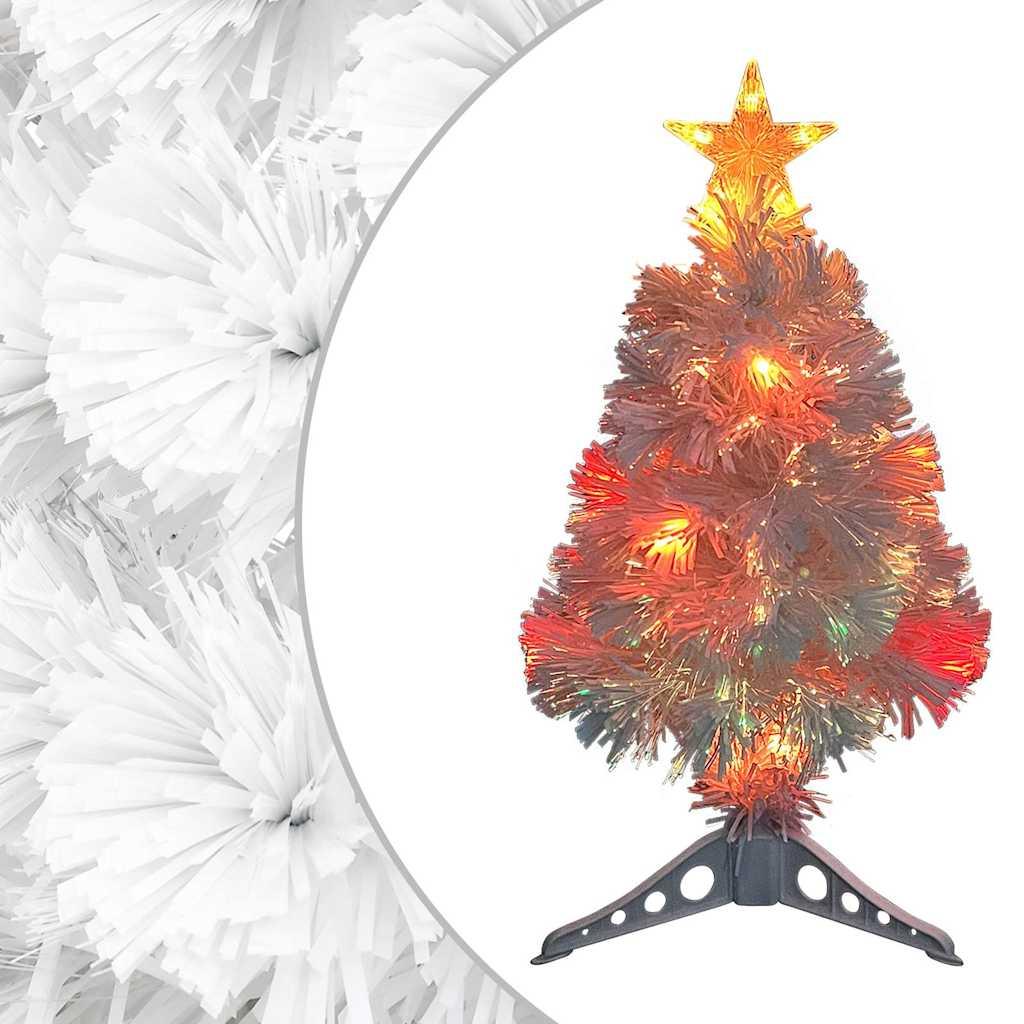 vidaXL Artificial Christmas Tree White PVC Small Decorative Inlays image