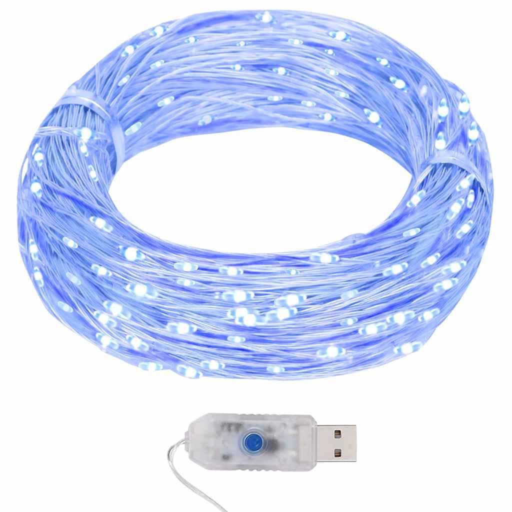 vidaXL String Light Blue Copper 130ft string Adjustable Features image