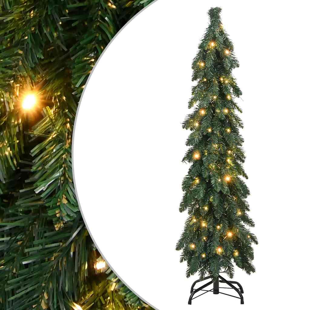 vidaXL Artificial Christmas Tree Green PVC tips, Metal stand 4 ft tall image