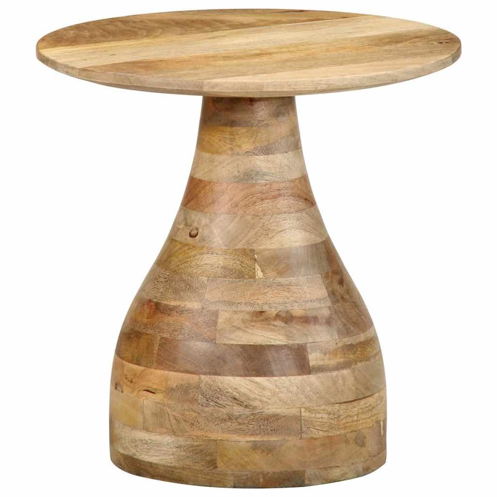 vidaXL Side Table Mango wood tones Solid mango wood Small Durable image