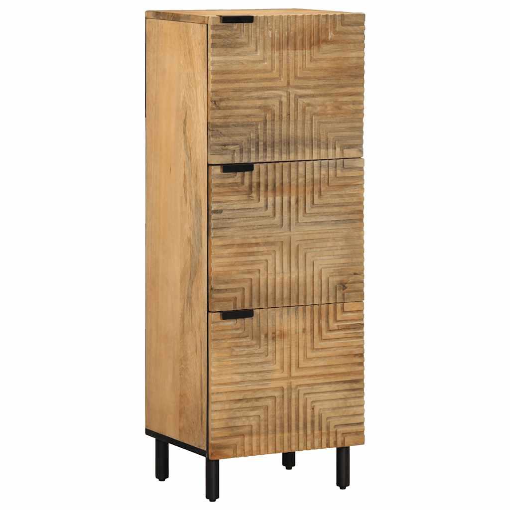 vidaXL Highboard Brown Solid Mango Wood Slim Highboard Rectangular image