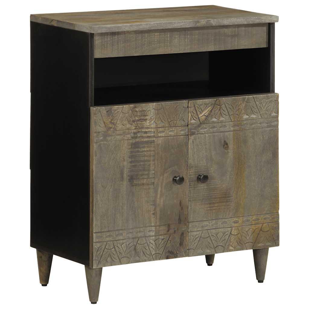 vidaXL Sideboard Black with light grey finish image