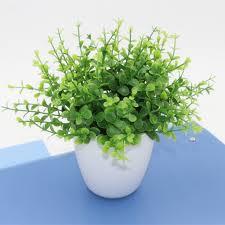 Artificial Greenery Plastic Weatherproof Green Eucalyptus Bush x 7 (Lot of 36 Bags, 2 Bushes Per Bag) SALE ITEM image