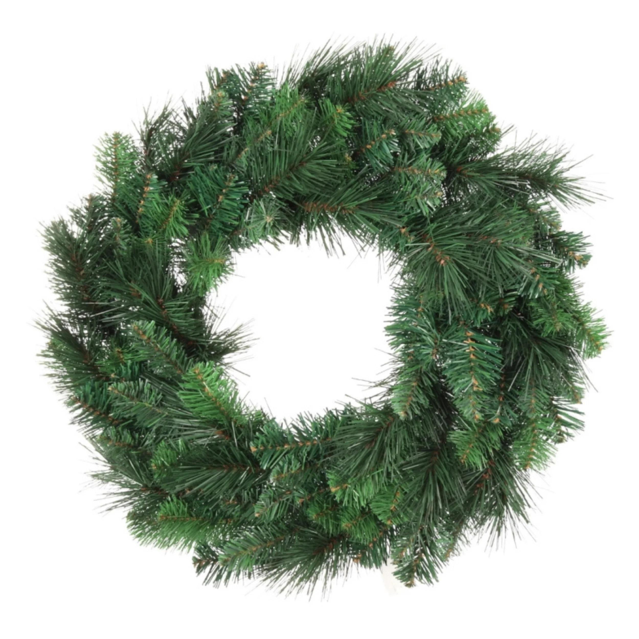 20 Inch Deluxe Evergreen Artificial Pine Wreath - 110 Tips (lot of 1) SALE ITEM image