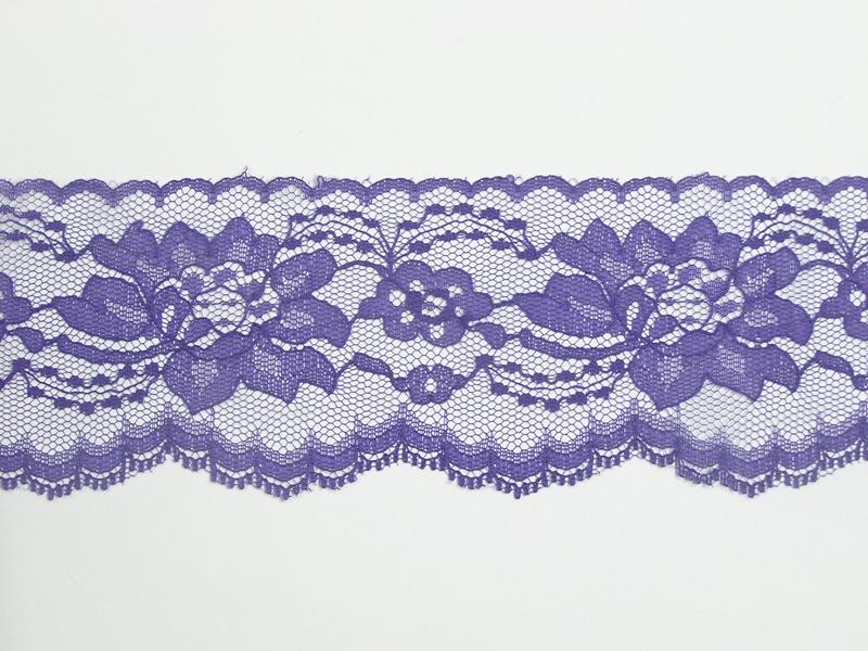 3 Inch Flat Lace, Purple (325 YARDS - FULL SPOOL) MADE IN USA image