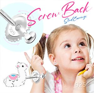 925 Silver Screw Back stud Earrings image